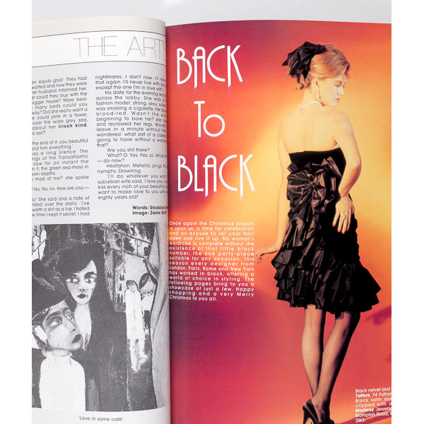 Joan Didion MORGAN FAIRCHILD Nabila Khashoggi AVANTGARDE magazine 1983