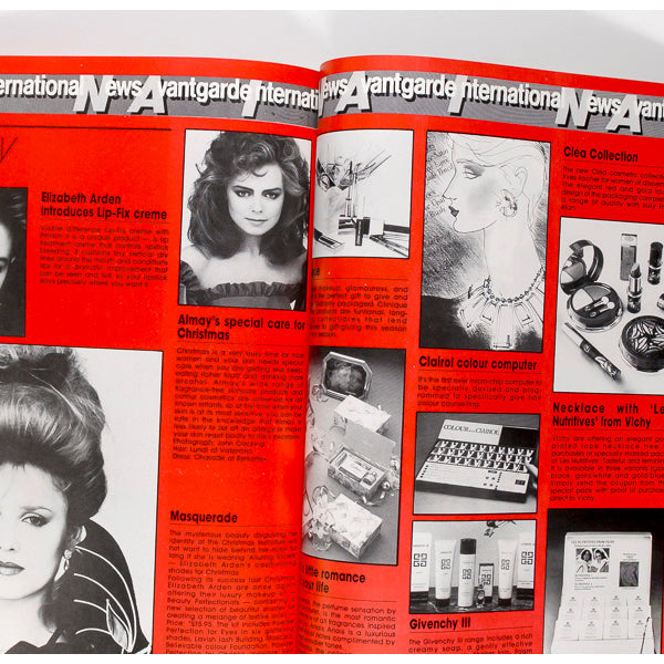 Joan Didion MORGAN FAIRCHILD Nabila Khashoggi AVANTGARDE magazine 1983