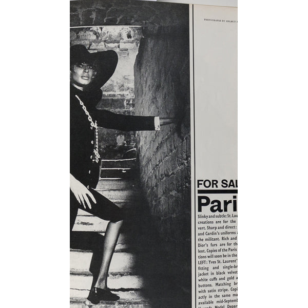 DONYALE LUNA Helmut Newton GRACE CODDINGTON ~ Queen magazine Sept 1967