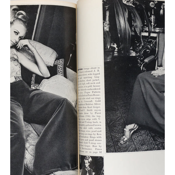 DONYALE LUNA Helmut Newton GRACE CODDINGTON ~ Queen magazine Sept 1967