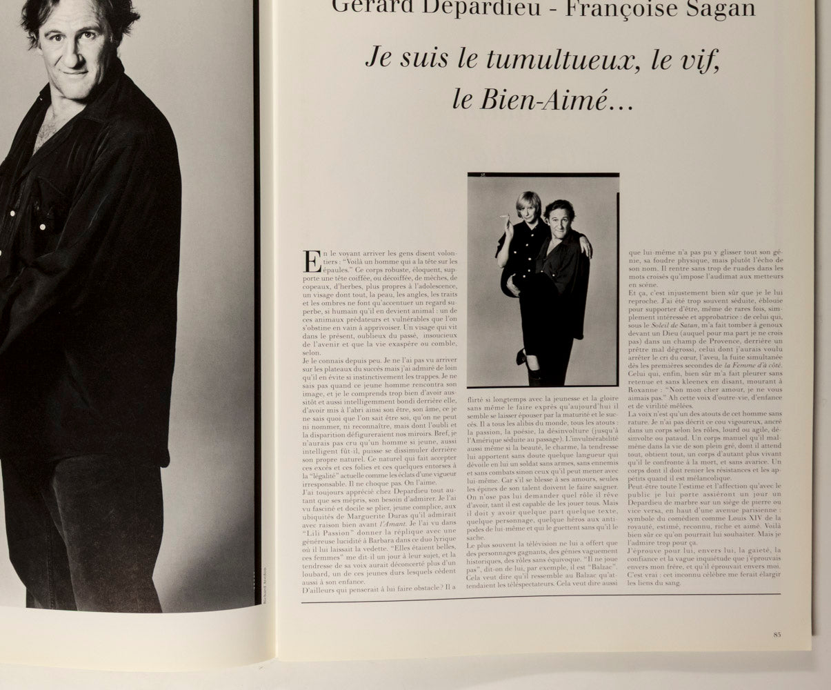 GERARD DEPARDIEU Richard Avedon JOHN GALLIANO Egoiste magazine #14 Vol