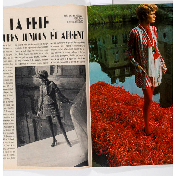 JANE BIRKIN Jean Giradoux Rare FRENCH ELLE MAGAZINE November 1969