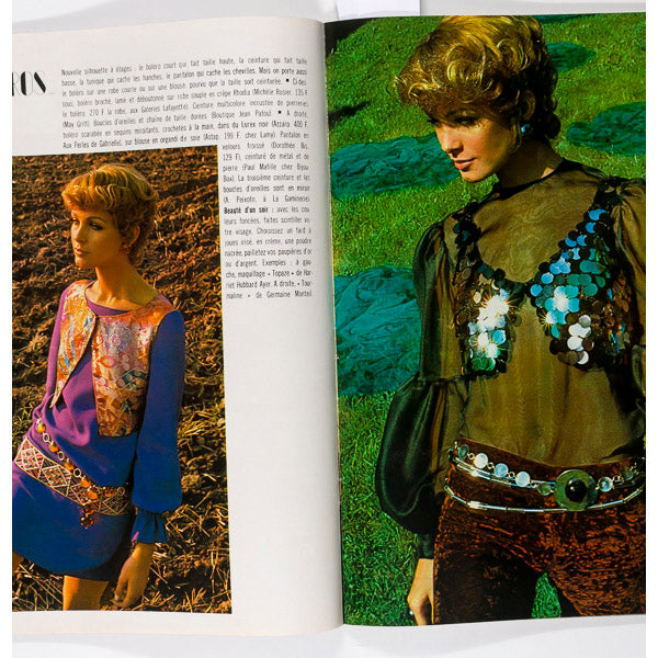 JANE BIRKIN Jean Giradoux Rare FRENCH ELLE MAGAZINE November 1969