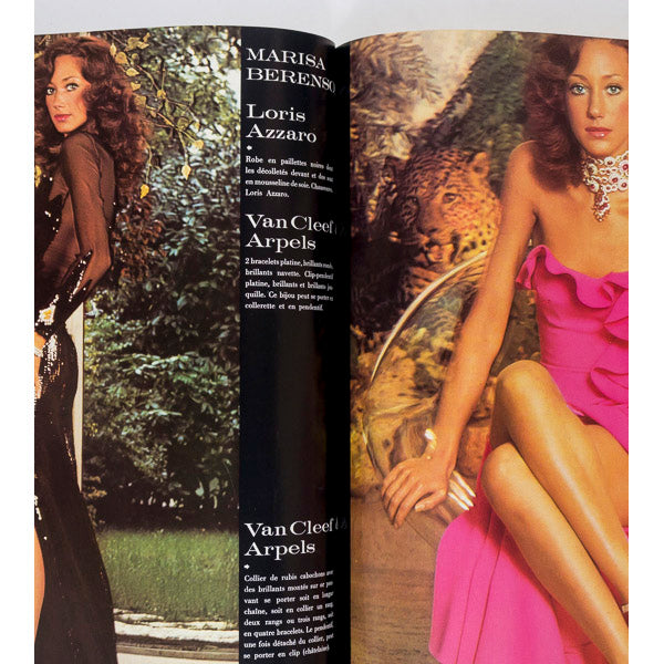 FELLINI Guy Bourdin SYLVIE VARTAN Jane Birkin PARIS VOGUE Dec 1972 vtg
