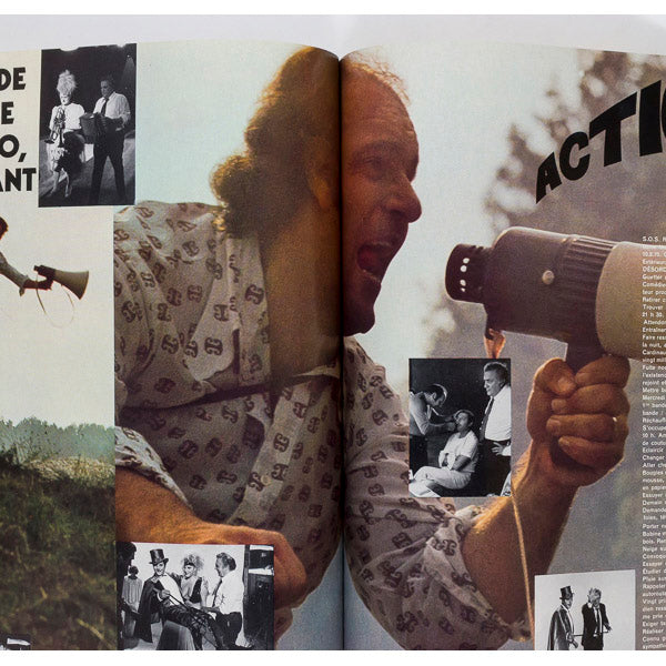 FELLINI Guy Bourdin SYLVIE VARTAN Jane Birkin PARIS VOGUE Dec 1972 vtg