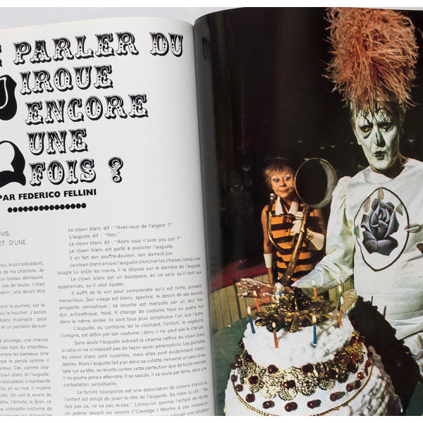 FELLINI Guy Bourdin SYLVIE VARTAN Jane Birkin PARIS VOGUE Dec 1972 vtg