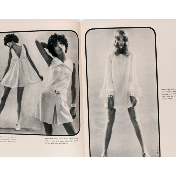 CATHEE DAHMEN Maudie James SAMANTHA EGGAR Quant vtg HONEY magazine 60s