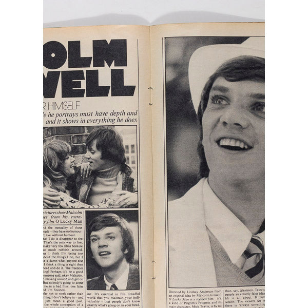 Malcolm McDowell BILL KLEIN Tangier ~ PETTICOAT magazine 9th June 1973