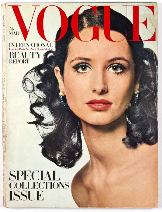 Annabella Pearson-Gee HELMUT NEWTON Ossie Clark VOGUE March 1st 1968