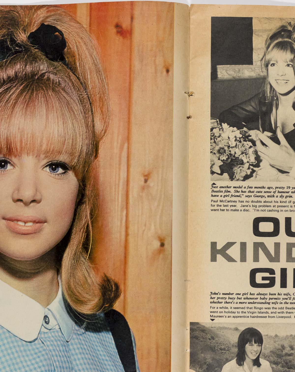 Pattie Boyd Filming The Beatles Jane Asher Fabulous magazine June 1964