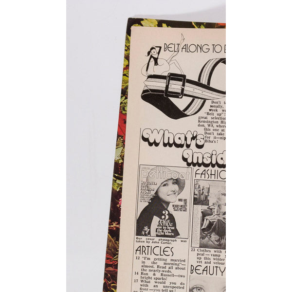 SPARKS Velour Fashion NEWLY WEDS Petticoat Magazine 7th December 1974