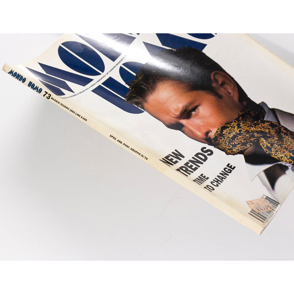 Albert Delegue MOSCHINO vtg MONDO UOMO Italian menswear magazine 1993