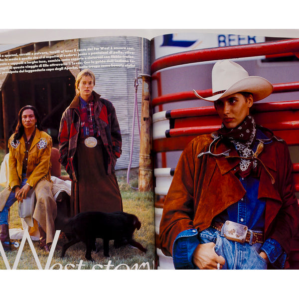 STEPHANIE SEYMOUR HELLS ANGELS Greta Scacchi ELLE ITALIA November 1990