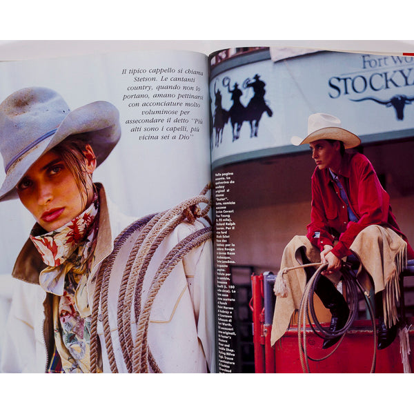 STEPHANIE SEYMOUR HELLS ANGELS Greta Scacchi ELLE ITALIA November 1990
