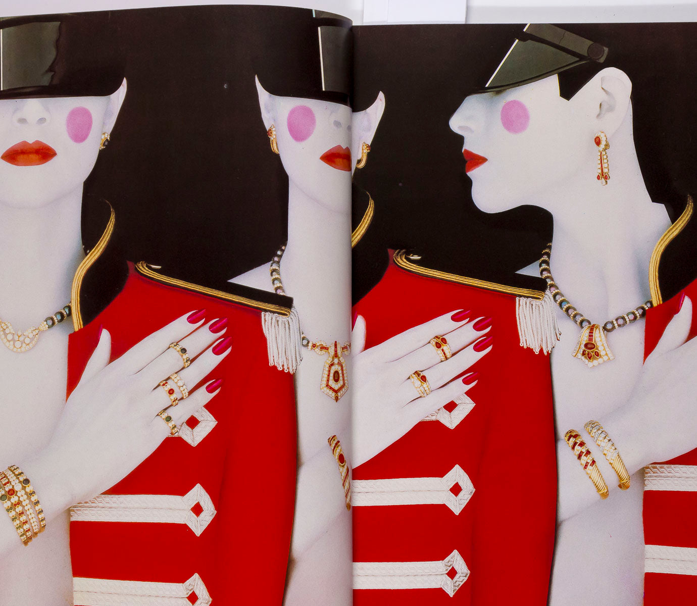 Ossie Clark Grace Jones David Bowie Courreges Avantgarde magazine 1982