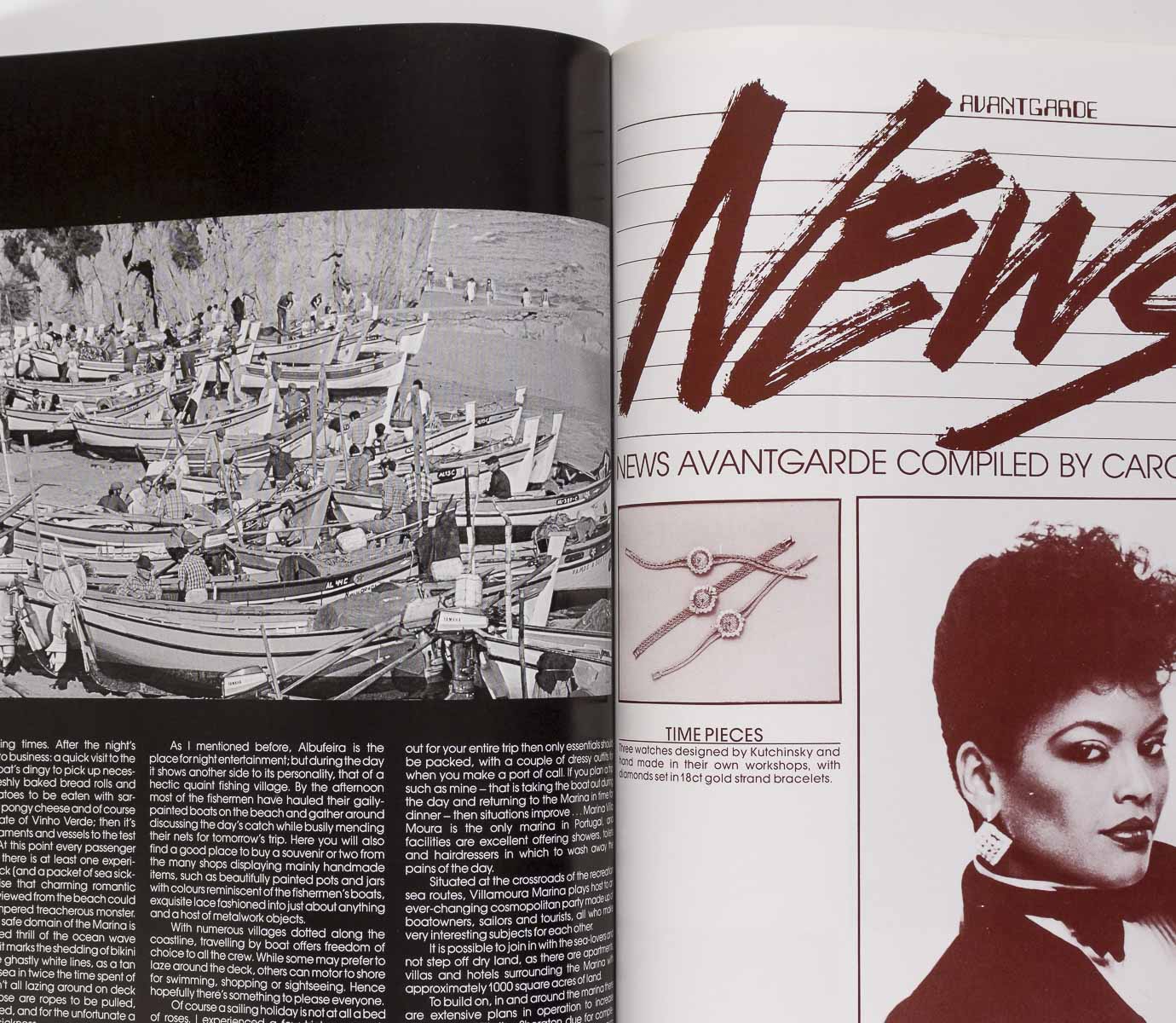 Ossie Clark Grace Jones David Bowie Courreges Avantgarde magazine 1982