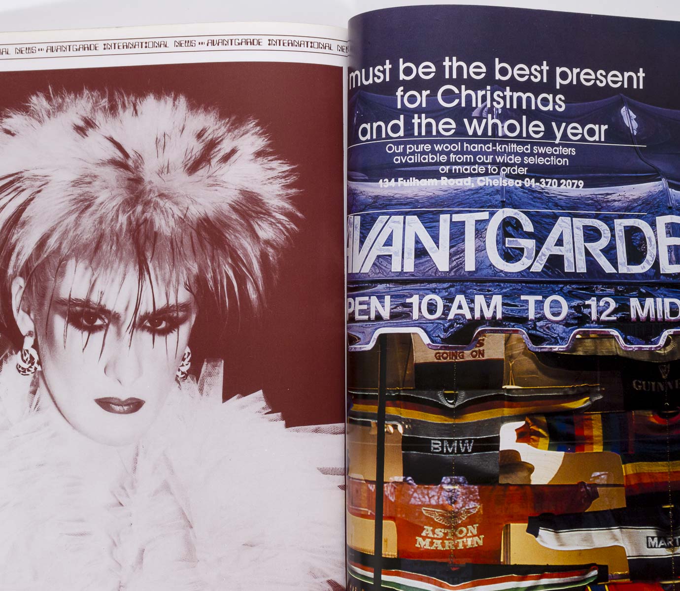 Ossie Clark Grace Jones David Bowie Courreges Avantgarde magazine 1982