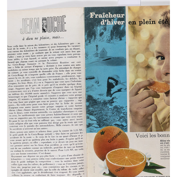 MONICA VITTI Princess Soraya TINTIN vtg FRENCH ELLE magazine July 1962