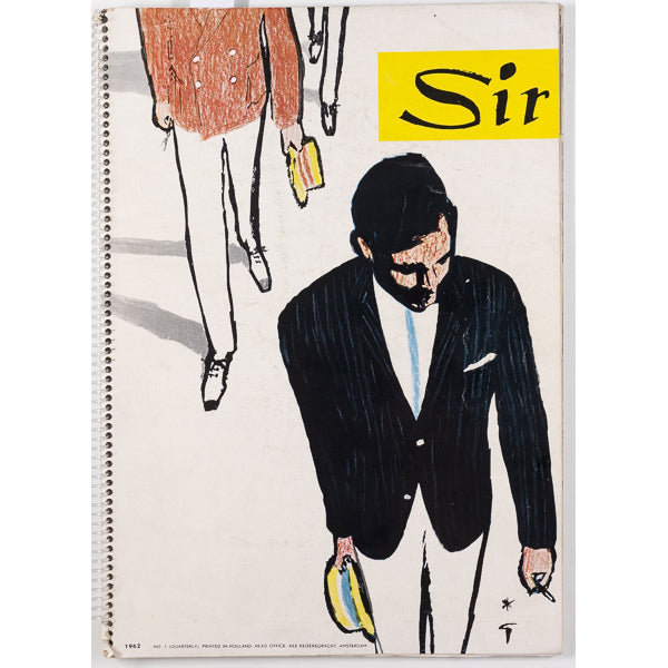 RENE GRUAU Pierre Cardin SIR Fashion Journal Spring 1962 Menswear 60's