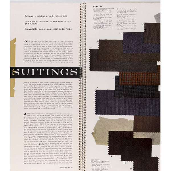 RENE GRUAU Pierre Cardin SIR Fashion Journal Spring 1962 Menswear 60's