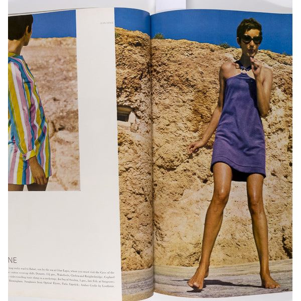 Katinka Kublin COURREGES Barry Lategan MALTA vtg HARPERS January 1968