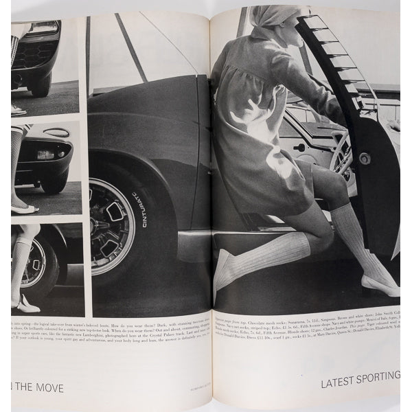 Katinka Kublin COURREGES Barry Lategan MALTA vtg HARPERS January 1968