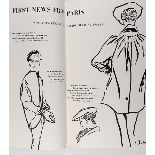 LONDON COLLECTIONS Paris DURANI John French HARPER'S BAZAAR March 1952