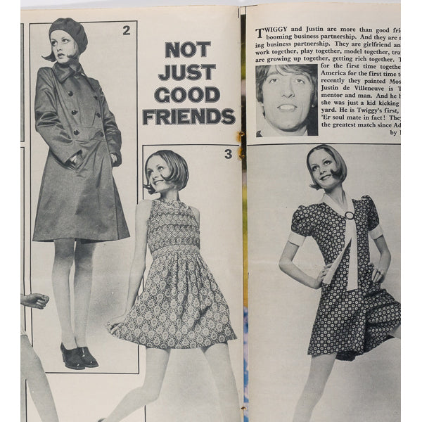 The Beatles TWIGGY Olivia Hussey BEE GEES ~ FABULOUS magazine May 1968