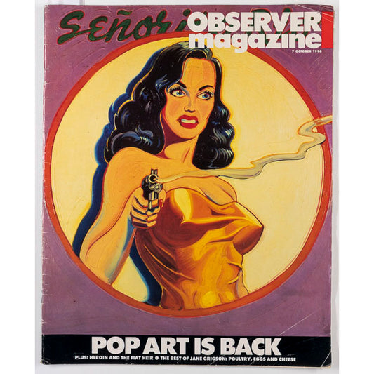 MEL RAMOS Brixton MAGGI HAMBLING Art OBSERVER magazine 7 October 1990