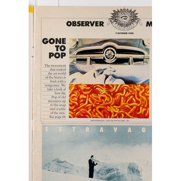 MEL RAMOS Brixton MAGGI HAMBLING Art OBSERVER magazine 7 October 1990