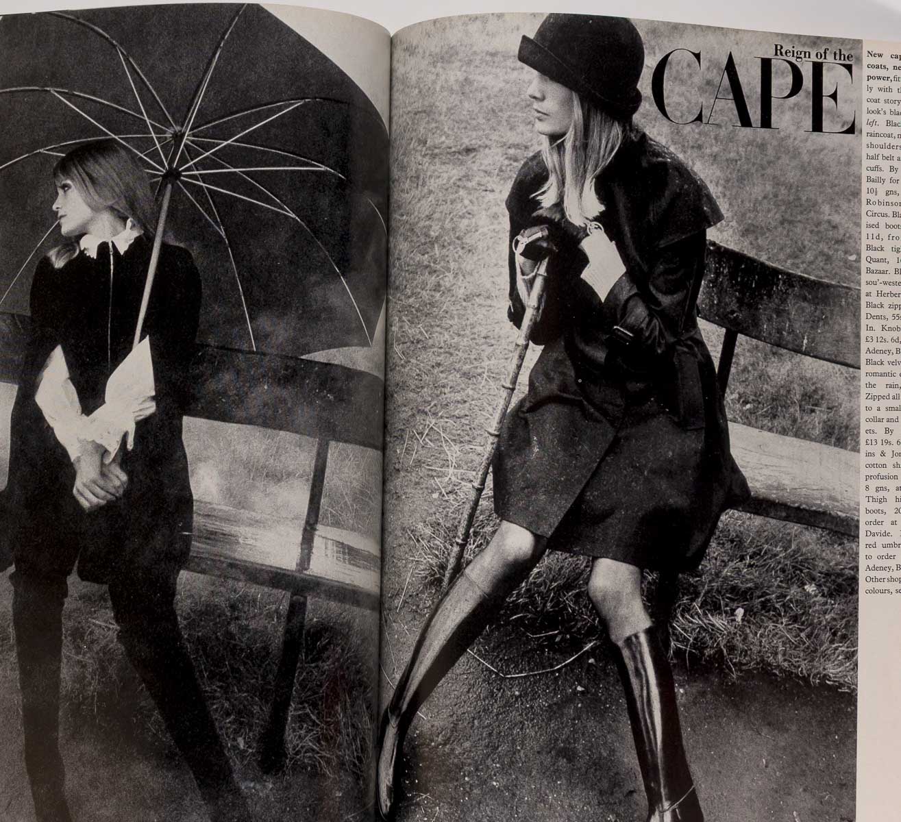 Michael Crawford NORMAN PARKINSON Charlotte Rampling TWIGGY Biba VIONNET ~ VOGUE