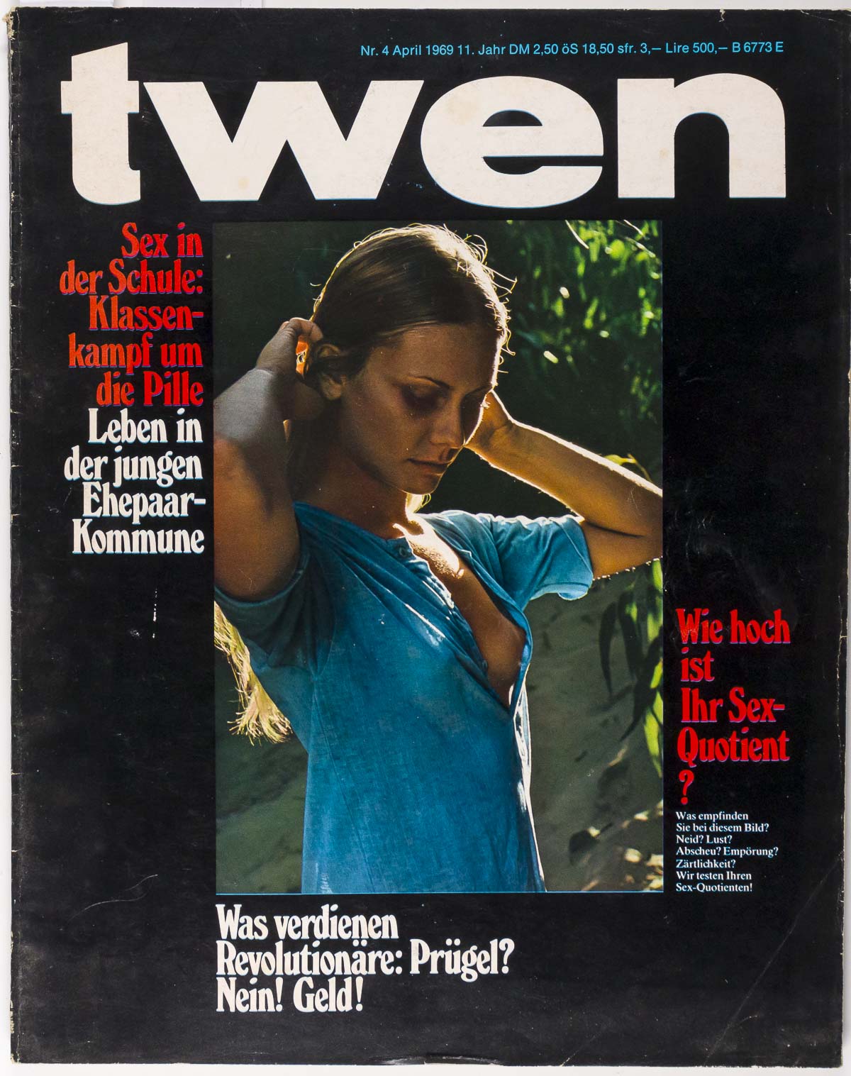 TOM WESSELMANN Pop ARt DAVID HAMILTON Sport TWEN magazine April 1969