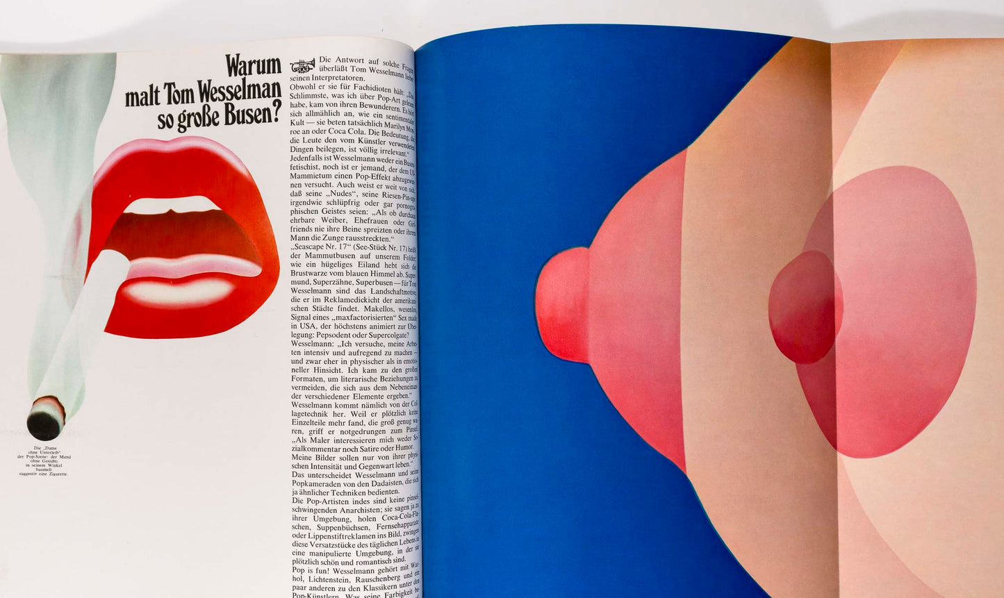 TOM WESSELMANN Pop ARt DAVID HAMILTON Sport TWEN magazine April 1969