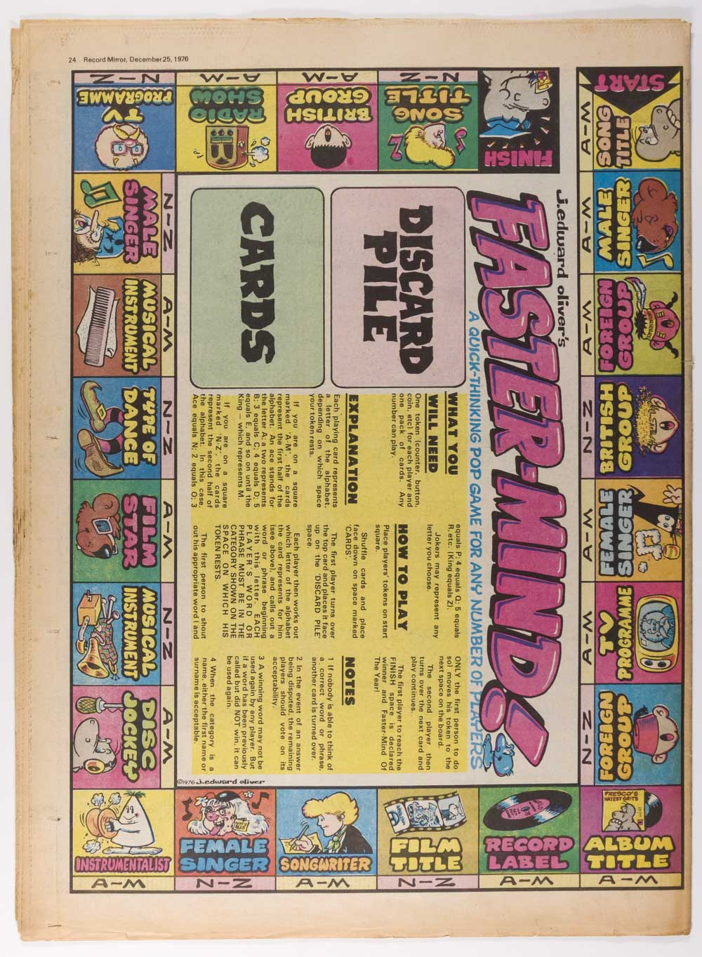 ABBA Yvonne Elliman DANA Record Mirror magazine December 25 1976 XMAS