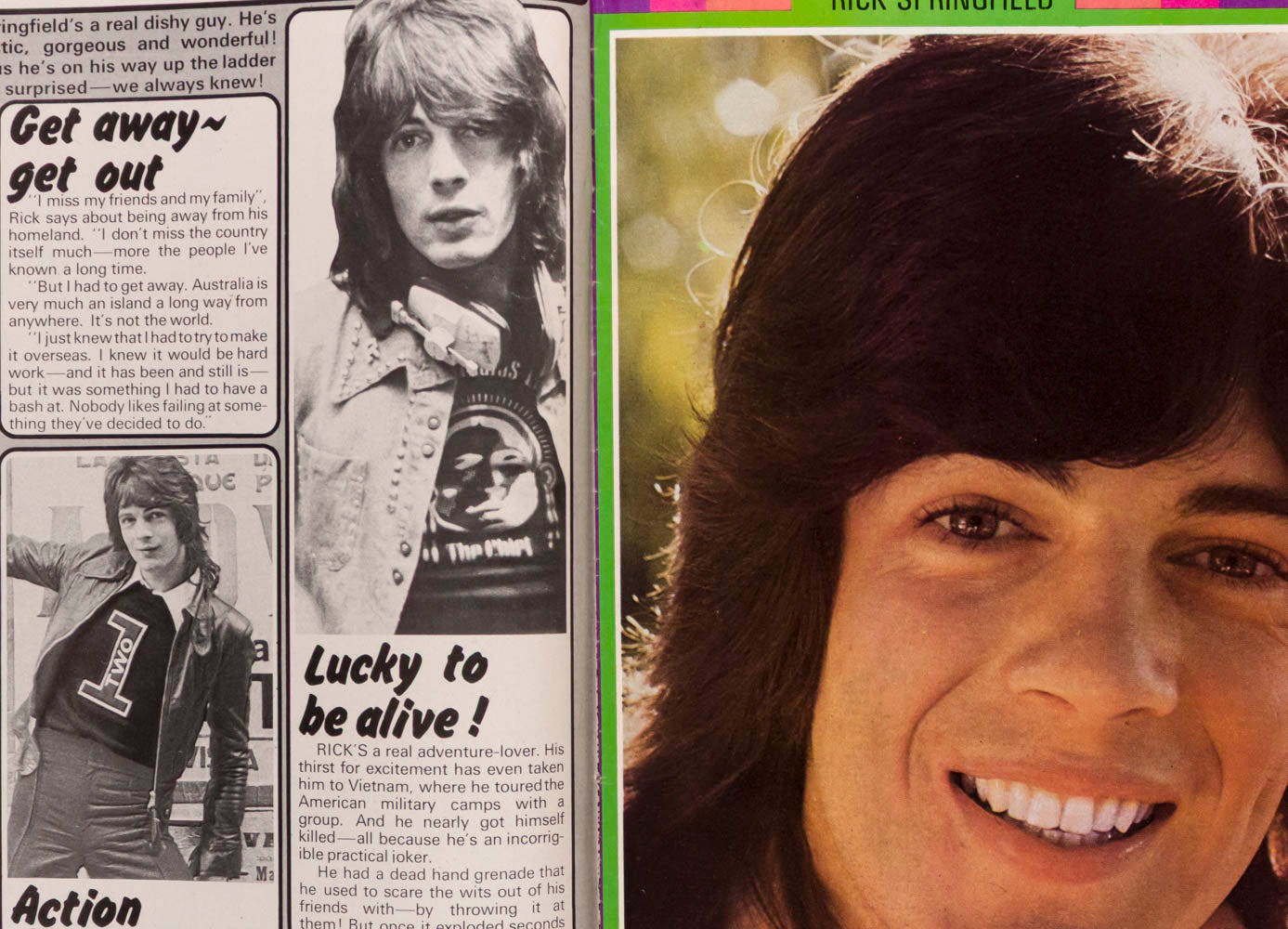 DONNY OSMOND Michael Jackson RICK SPRINGFIELD Music Star 13 March 1973