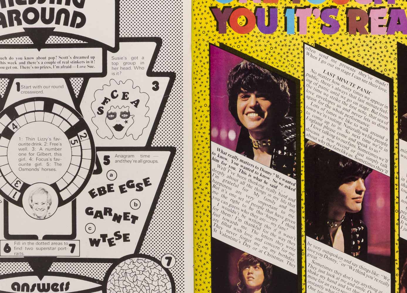 DONNY OSMOND Michael Jackson RICK SPRINGFIELD Music Star 13 March 1973