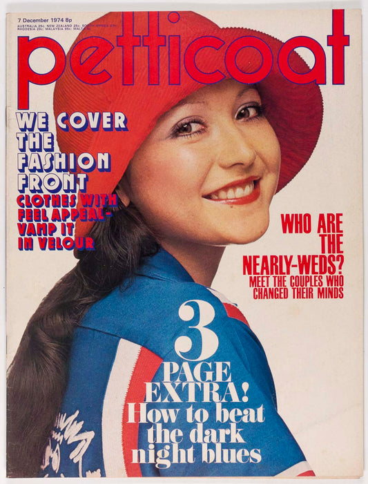 SPARKS Velour Fashion NEWLY WEDS Petticoat Magazine 7th December 1974