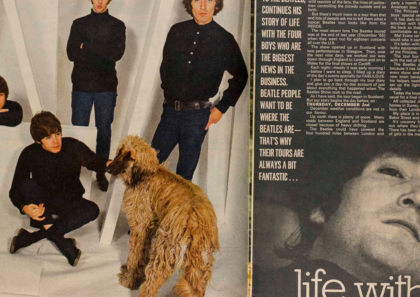 BOB DYLAN Beatles JANE ASHER Radio Luxembourg FABULOUS 208 4 June 1966