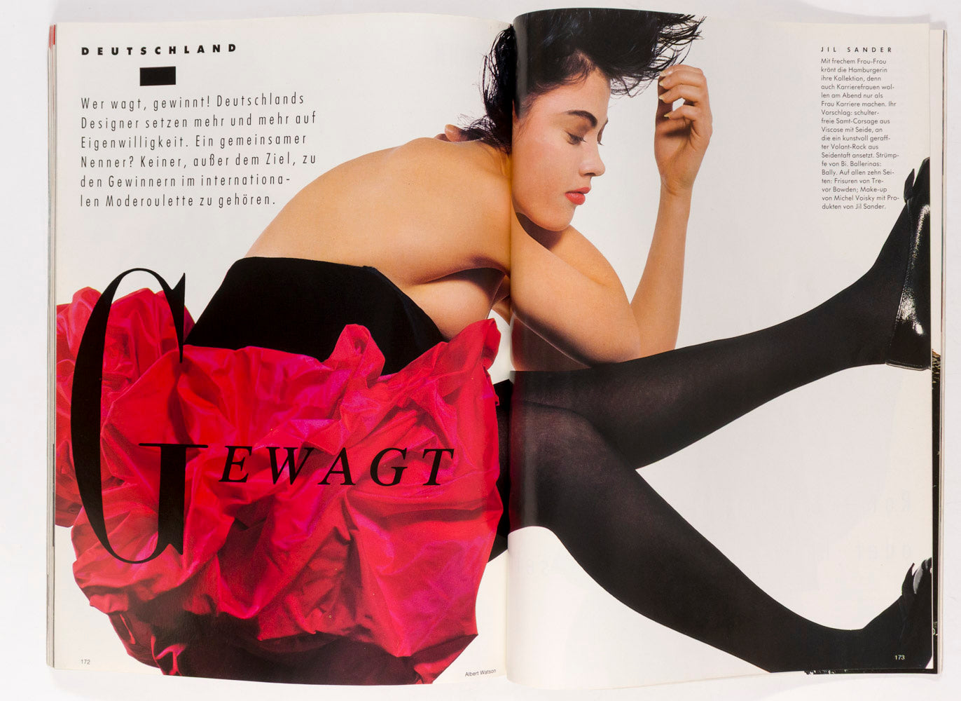 Cindy Crawford TATJANA PATITZ Armani GERMAN VOGUE July 1987 Collection