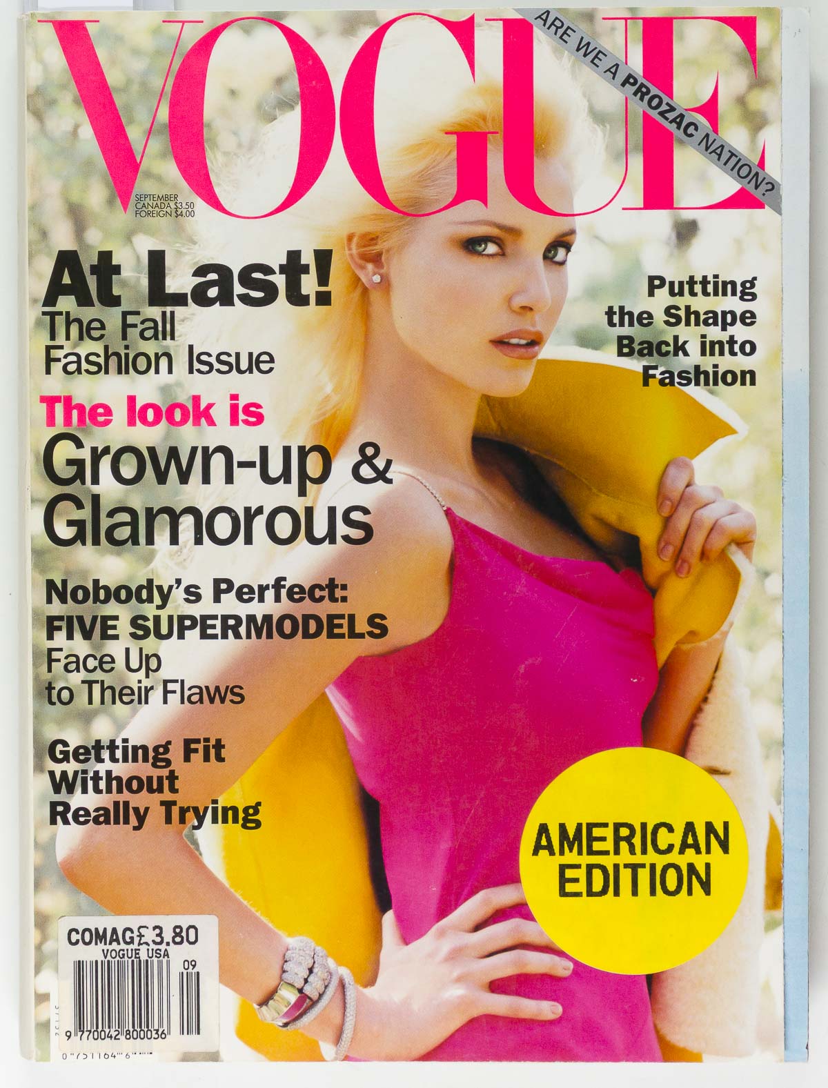 Nadja Auermann VIVIENNE WESTWOOD Stephanie Seymour VOGUE September 1994 Twombly