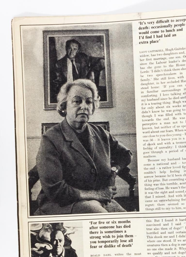 Death COLIN JONES Roald Dahl CECIL DAY LEWIS Nicol Williamson OBSERVER magazine