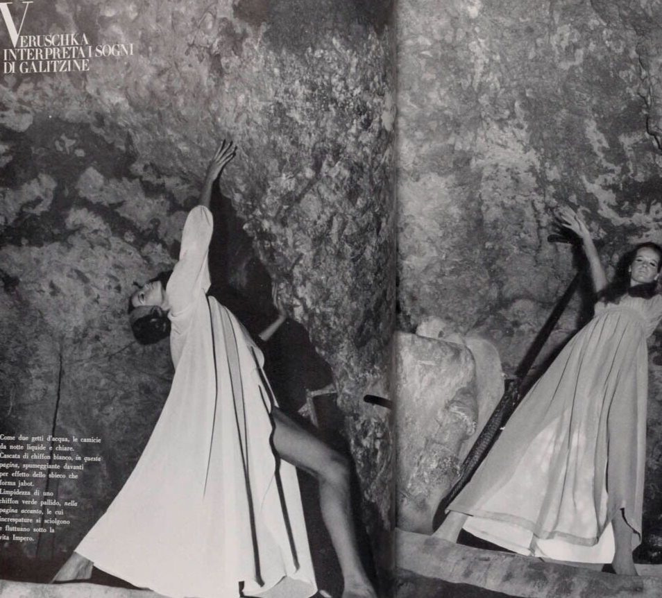 1st VOGUE ITALIA Benedetta Barzini VERUSCHKA Penn 1965 November NORMAN PARKINSON
