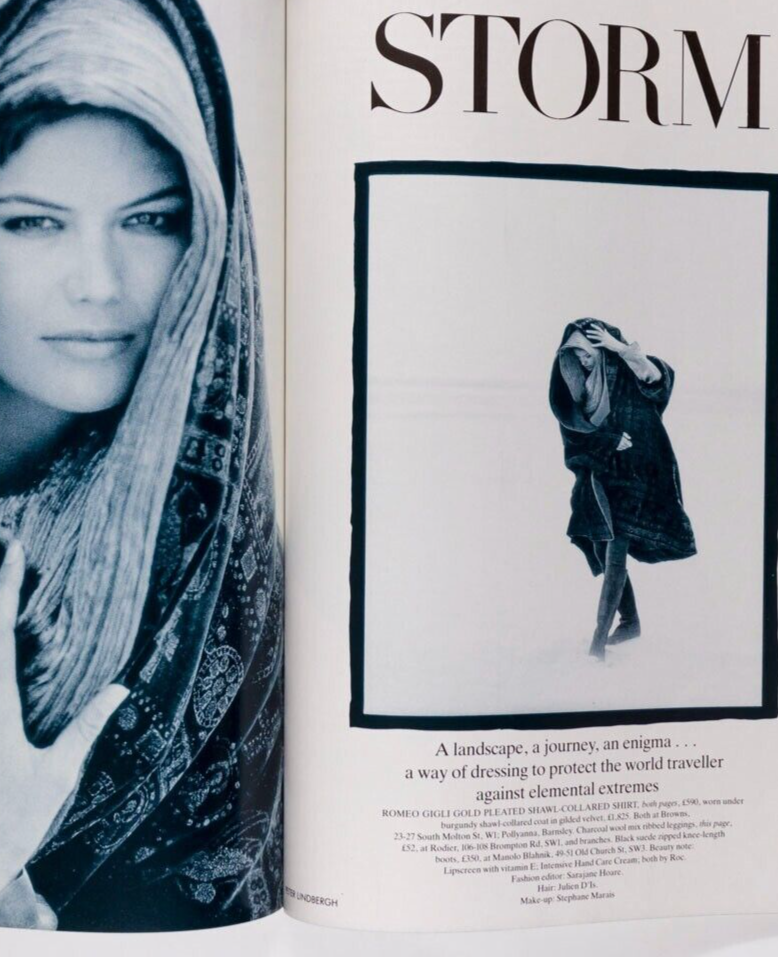 Tatjana Patitz NAOMI CAMPBELL Monica Bellucci VOGUE 1989 Nancy Reagan BLUMENFELD