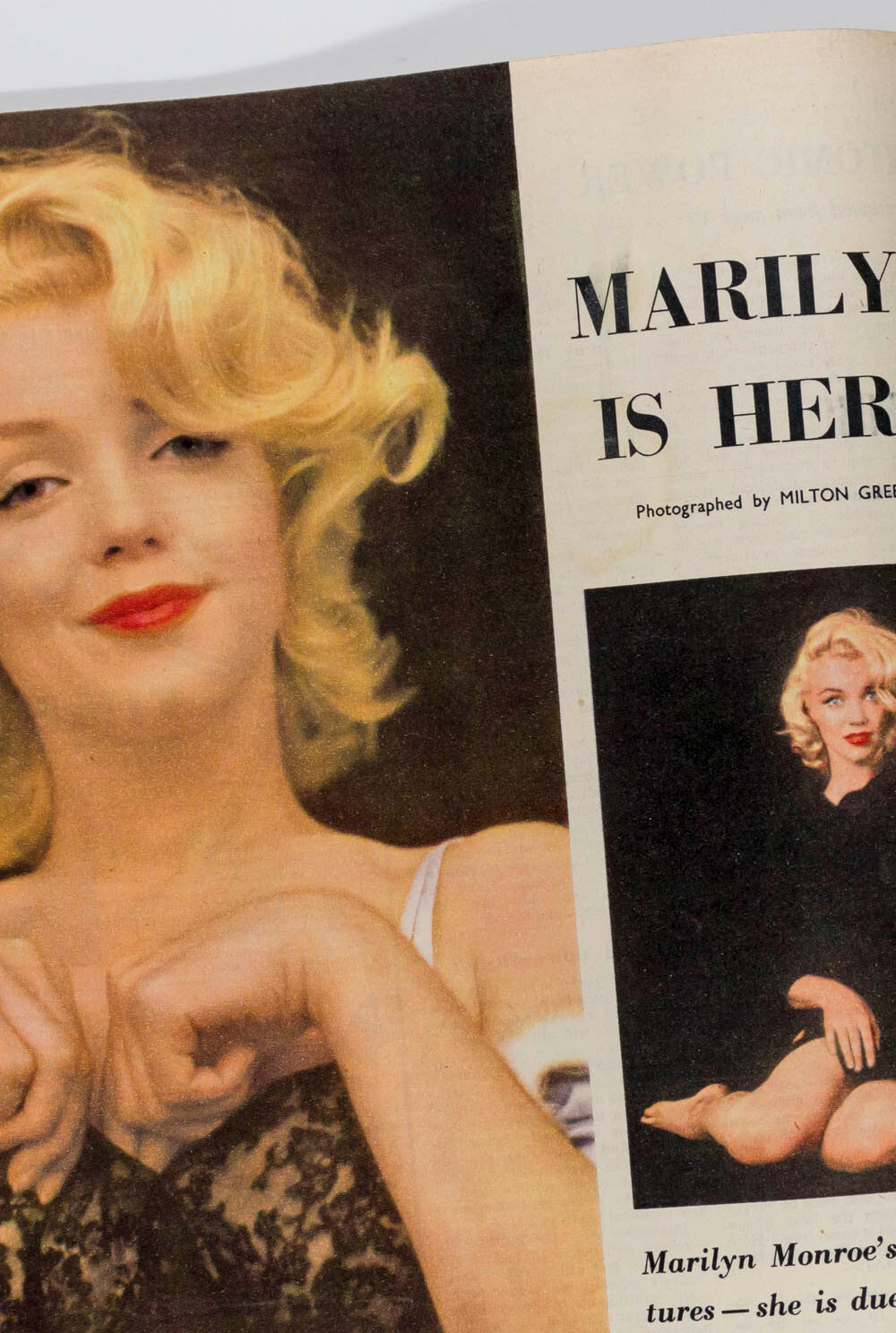 MARILYN MONROE Milton Greene DIANA DORS Rare PICTURE POST magazine 14 July 1956