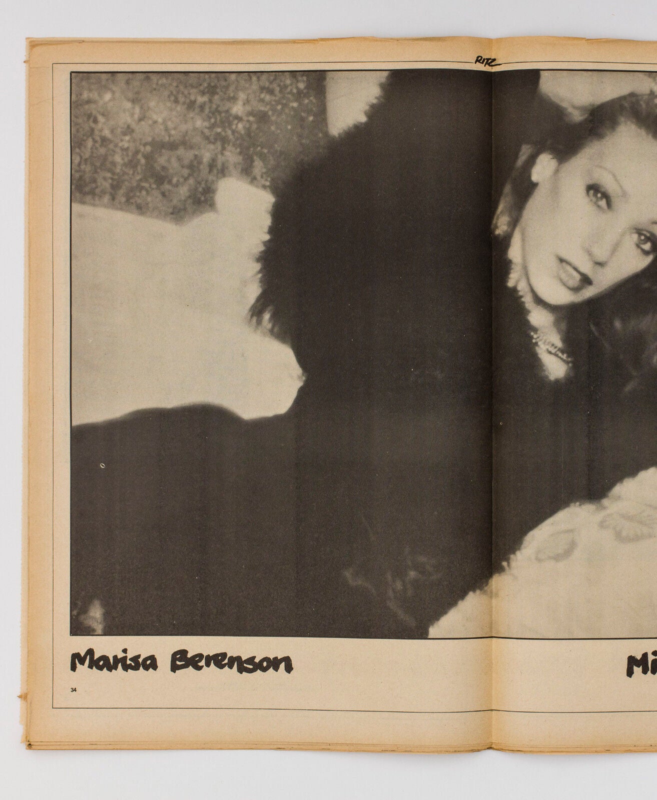 Jack Nicholson CHER Truman Capote MARISA BERENSON Bryan Ferry RITZ MAGAZINE 70's