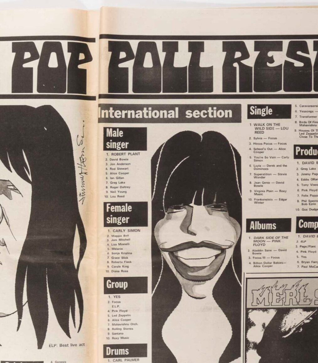DAVID BOWIE Kansai Yamamoto ALICE COOPER Melody Maker September 1973 ART BLAKEY