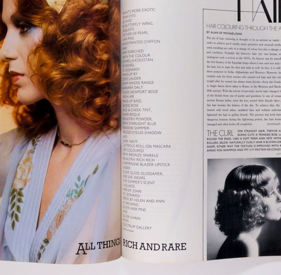 Norman Parkinson PETER SELLERS Clio Goldsmith VOGUE BEAUTY magazine PATRICK HUNT