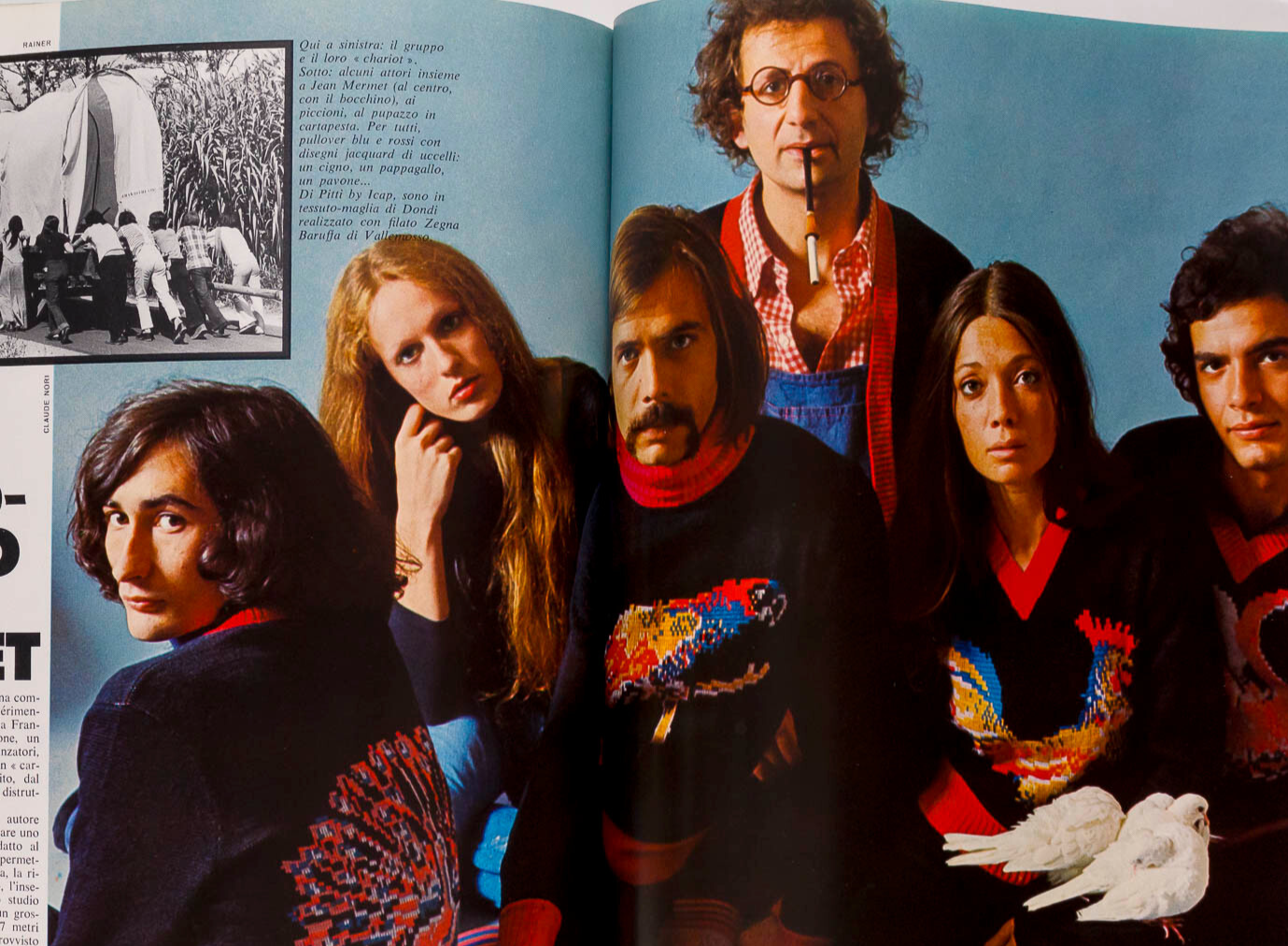 Richard Chamberlain YVES SAINT LAURENT Triumph L'UOMO VOGUE October 1972 Toscani
