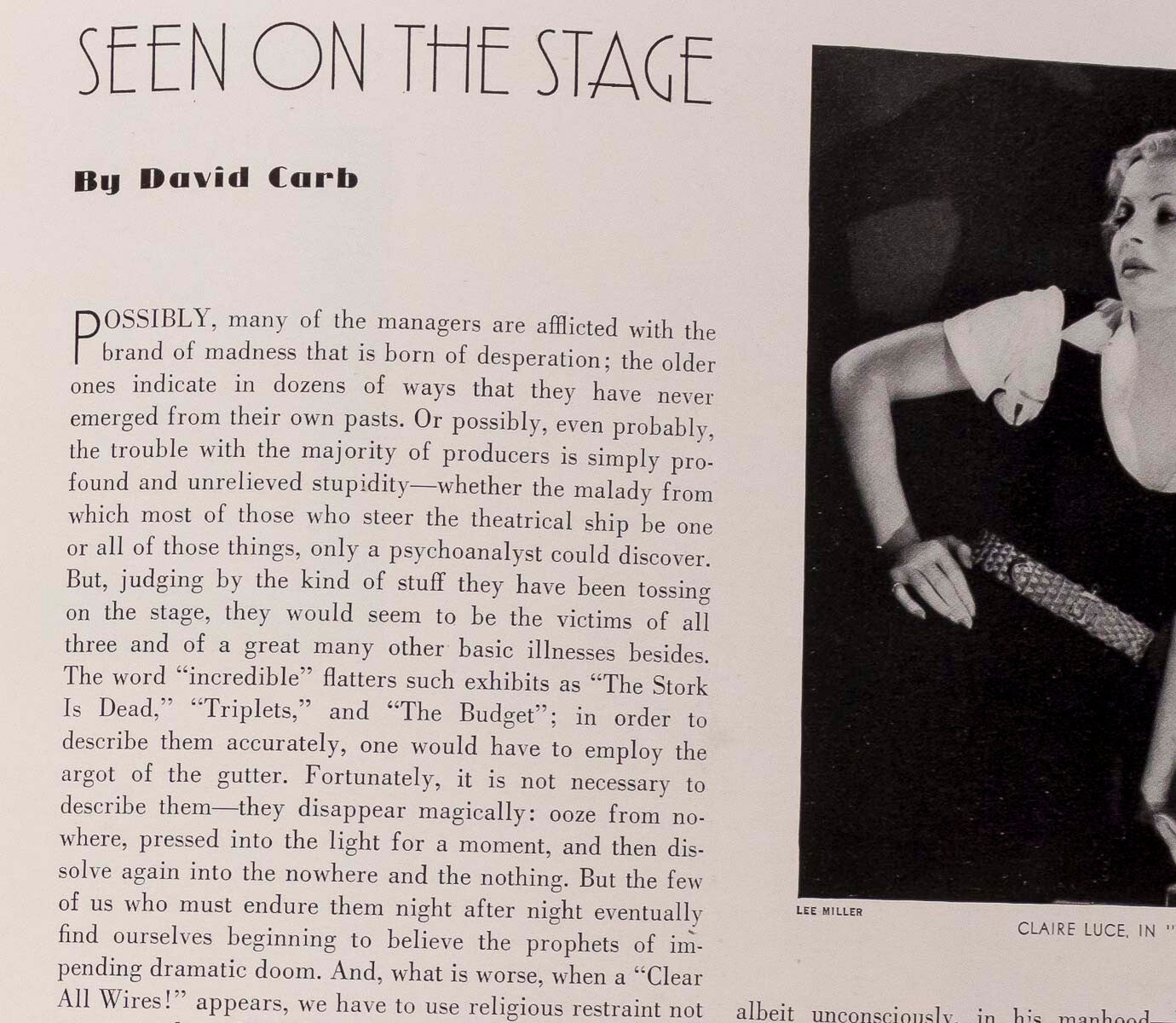 BENITO Art Deco LEE MILLER Vogue magazine 1932 Nov CECIL BEATON Ruth Grafstrom