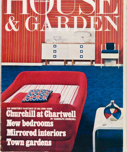 Jean Muir WINSTON CHURCHILL Chartwell MIRRORED INTERIORS House & Garden magazine